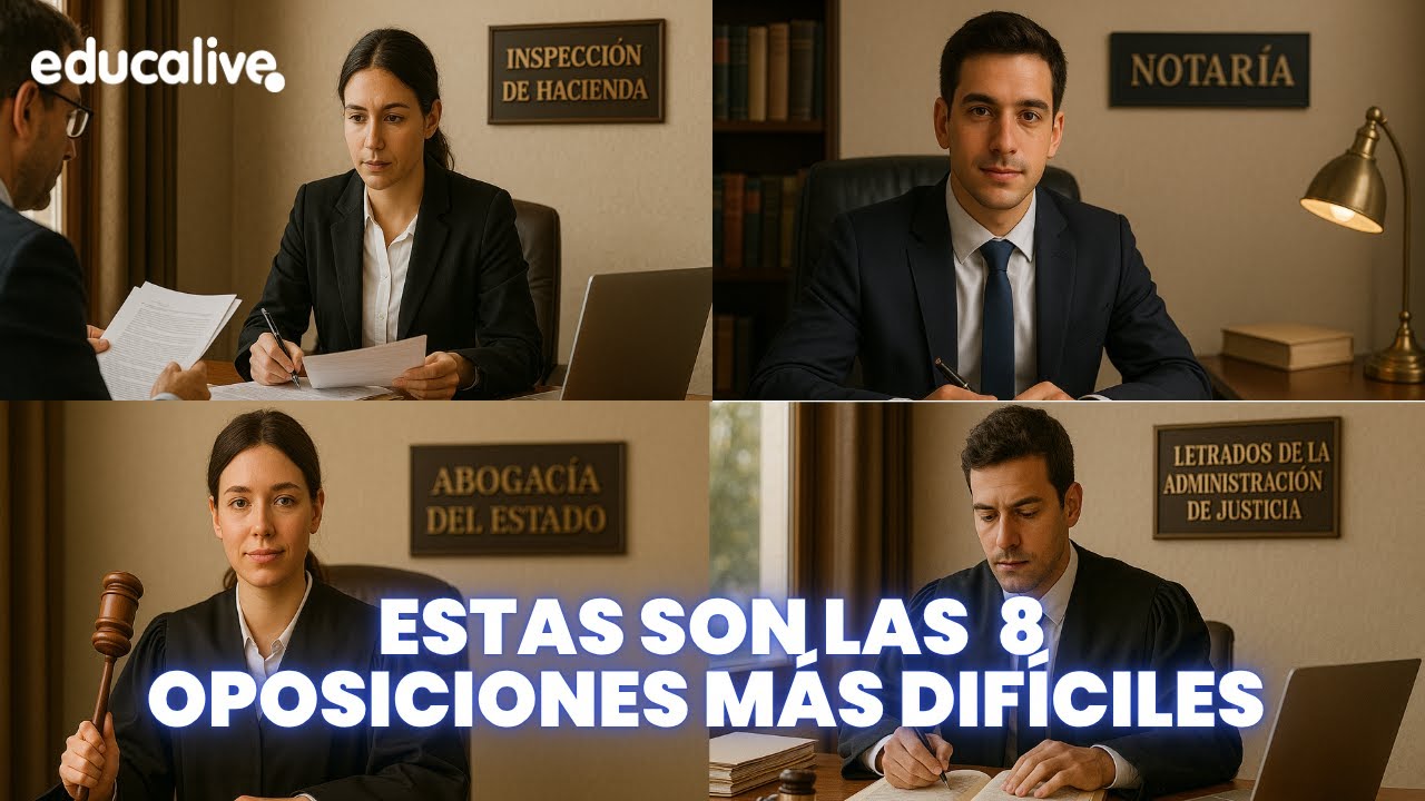 Las 8 OPOSICIONES m&aacute;s DIF&Iacute;CILES de Espa&ntilde;a