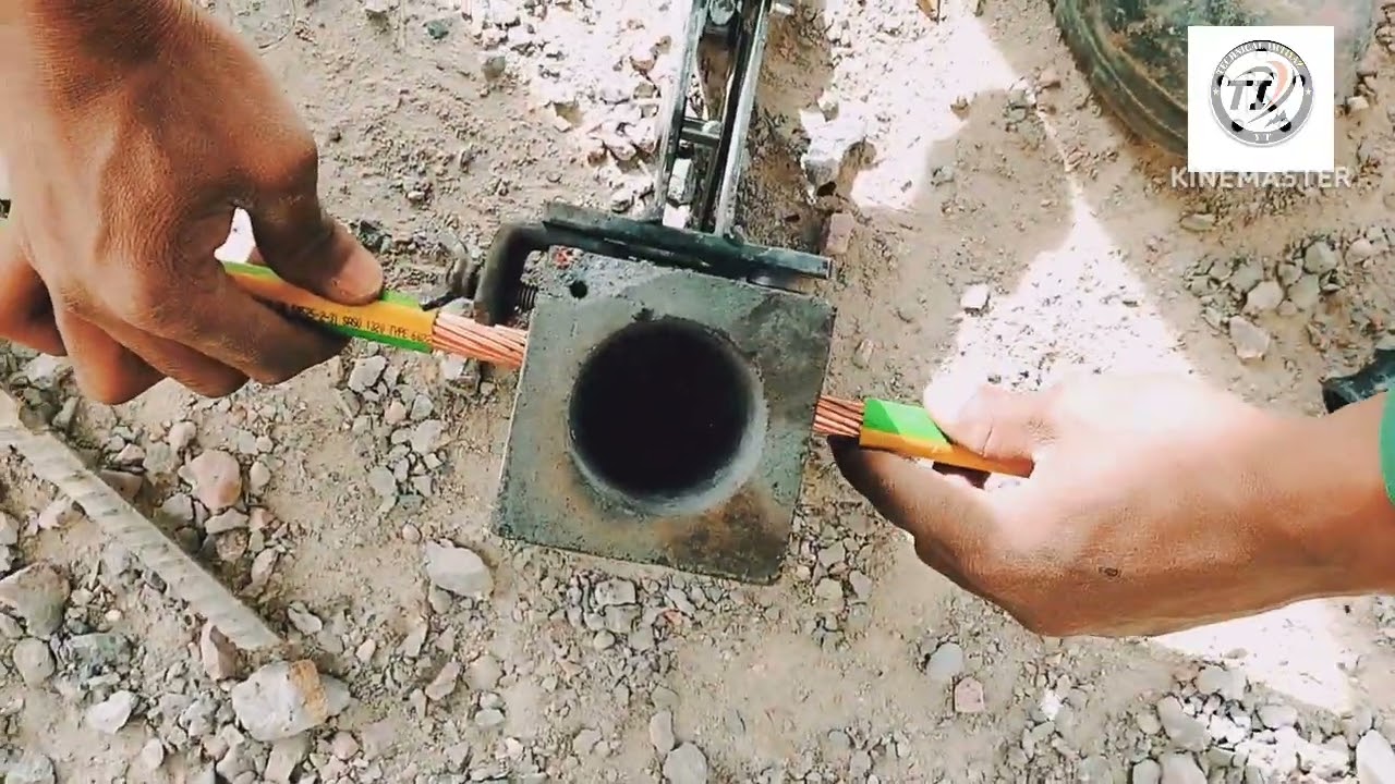 grounding  cable ko joint karna sikhe @ grounding earthing joints in hindi @earthing and grounding