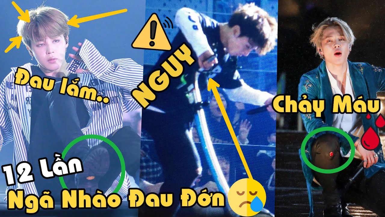 12 Lần BTS Ngã Nhào Cực Đau Đớn Trên Sân Khấu