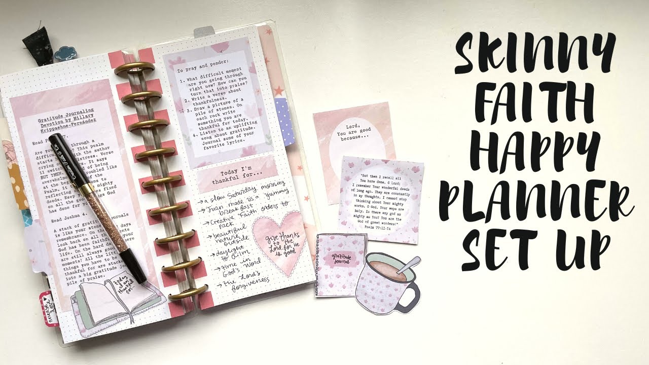 Gratitude devotion Skinny Happy Planner