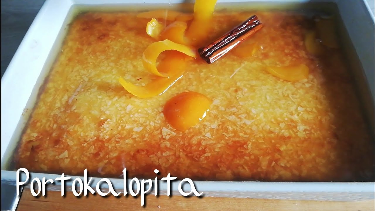 Greek Orange Cake in lots of syrup [Portokalopita] Recipe