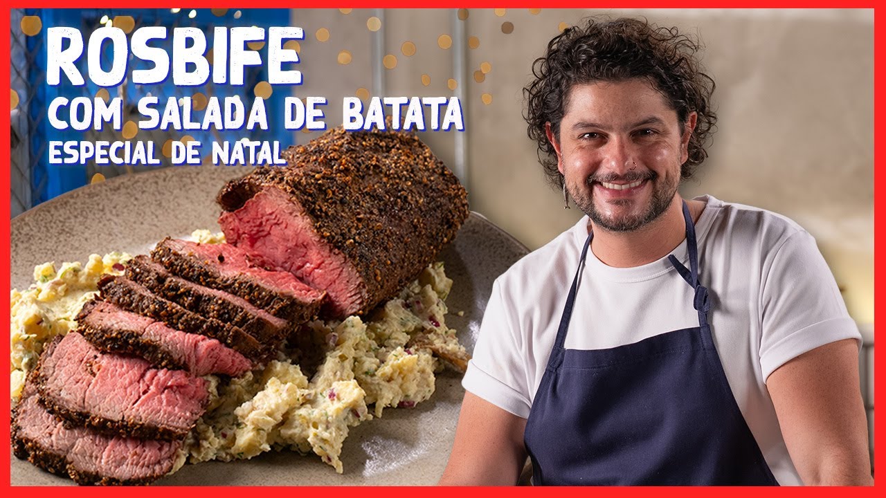 ROSBIFE COM SALADA DE BATATA PRO NATAL