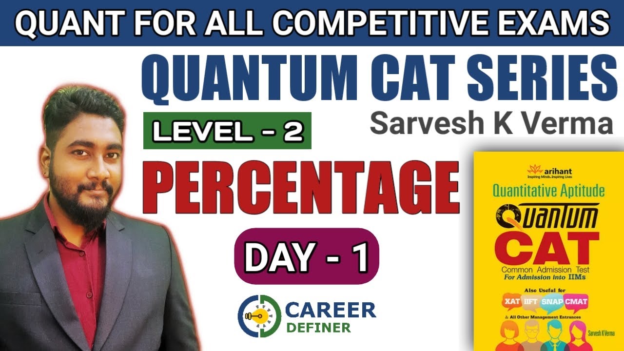Percentage Day-1 | Quantum CAT Level-2 Solution Series | Banking/CAT/SSC/CET 2021 | Kaushik Mohanty