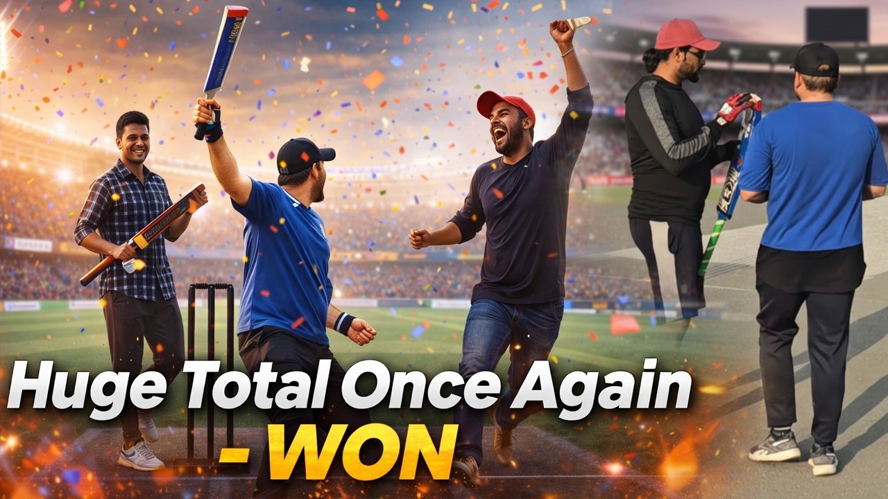 Once Again Big Win 140+ In 48 Balls🏏🇵🇰🇮🇳 | Tape Ball Cricket Jeddah😍🇸🇦