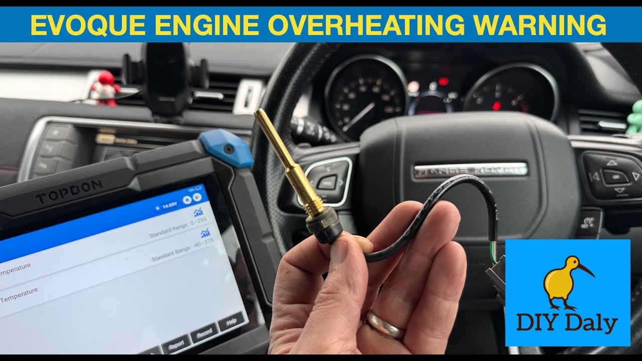 Range Rover Evoque Engine overheating & engine temperature high warnings on dash P017D-17