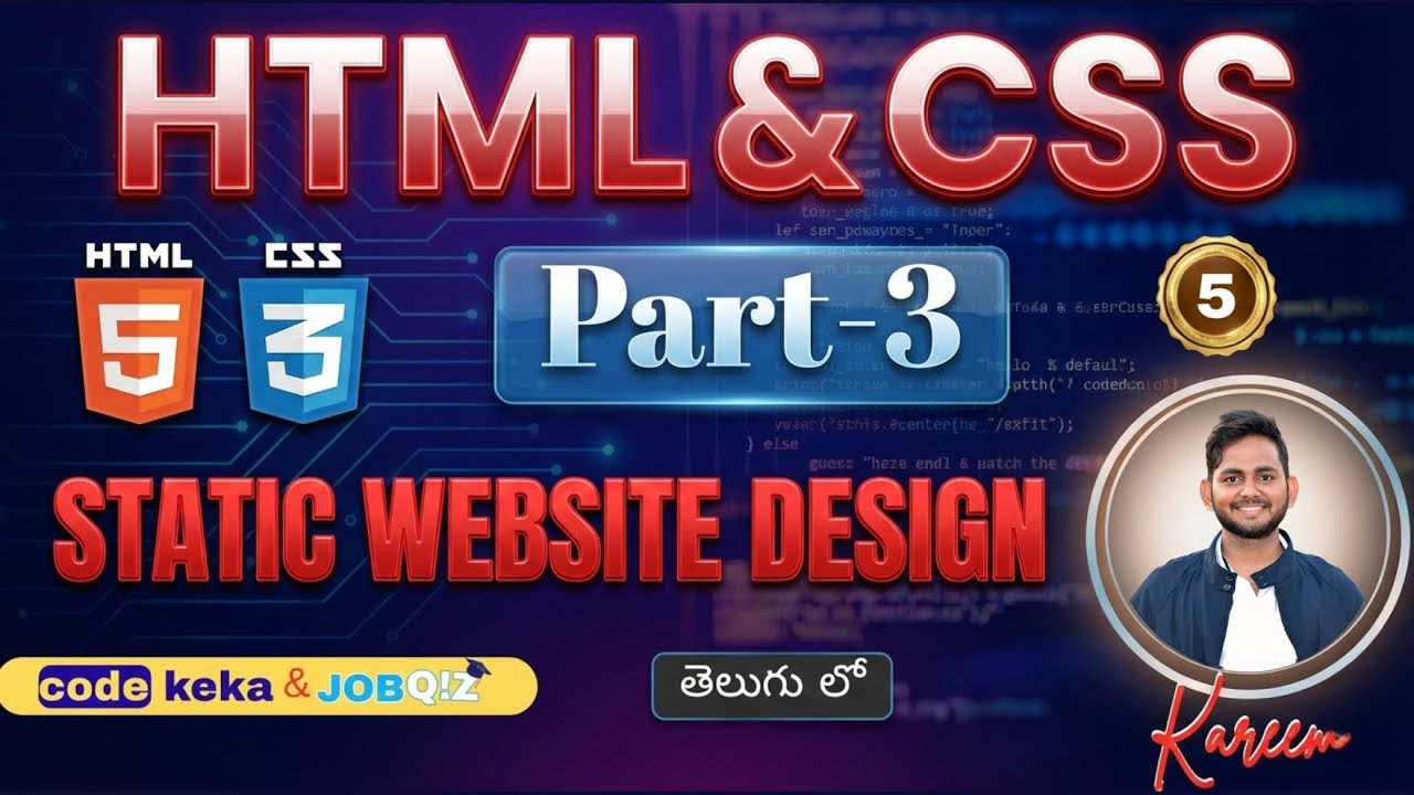 HTML & CSS Part 3 | Static Website Design for MERN Stack Beginners | CodeKeka