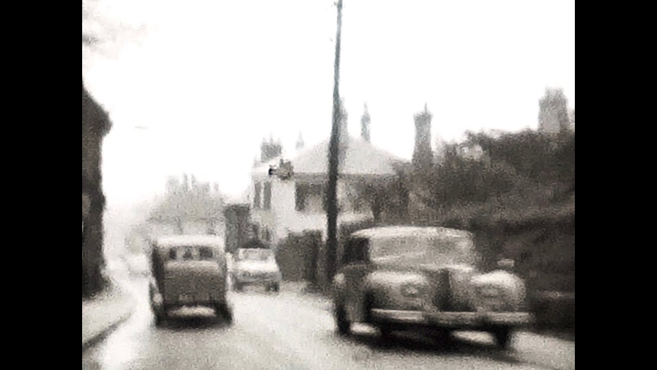 1960 Driving in & around Cambridge, England - Home Movie