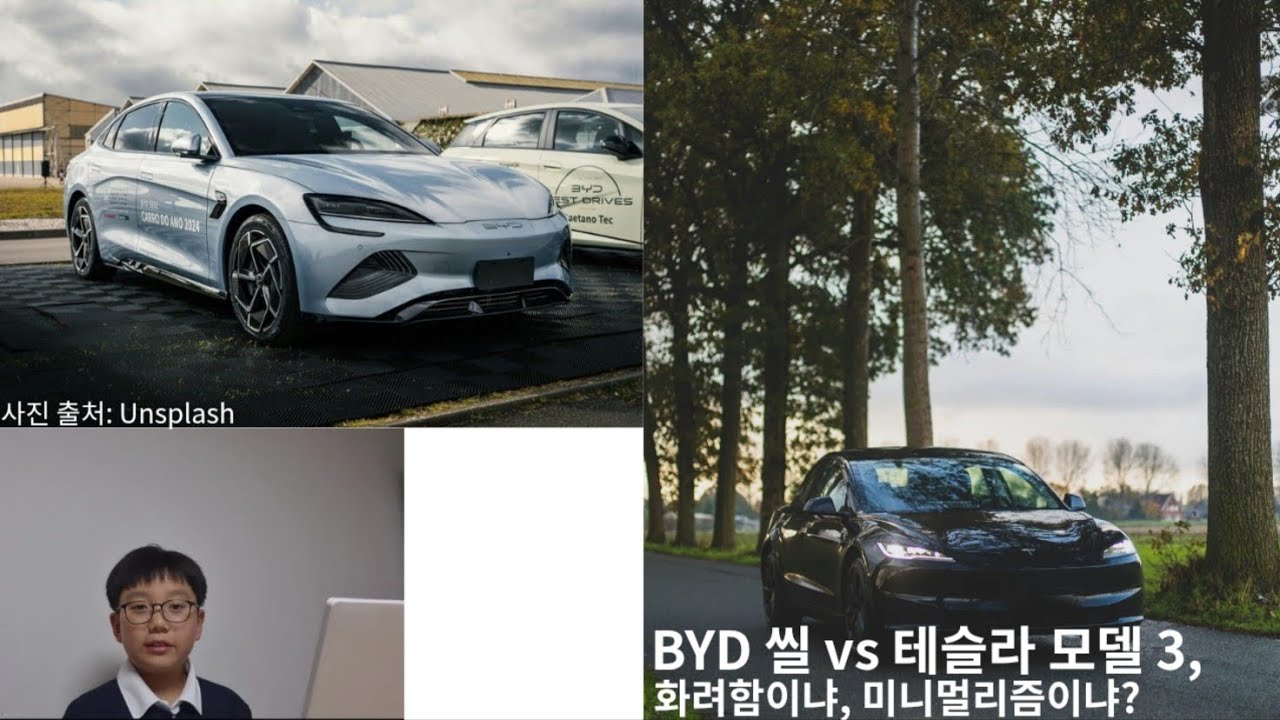 BYD 씰 vs 테슬라 모델 3, 화려함이냐, 미니멀리즘이냐?