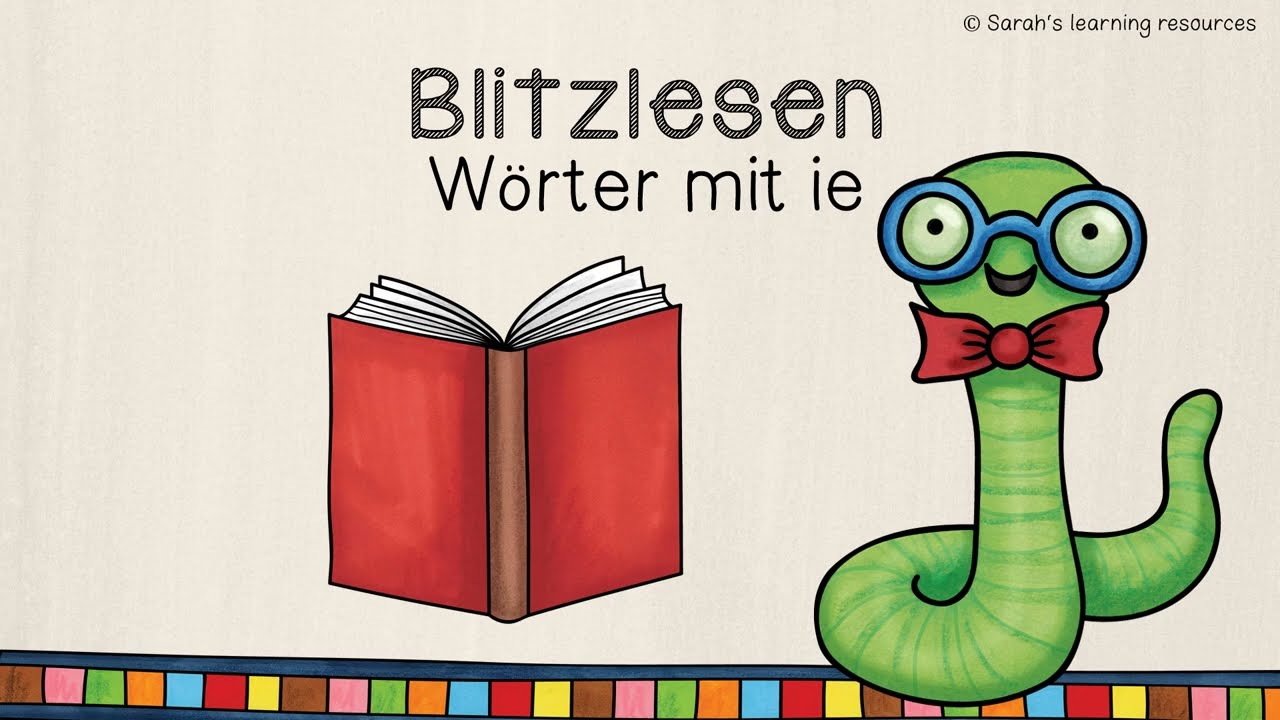Blitzlesen - Wörter mit ie