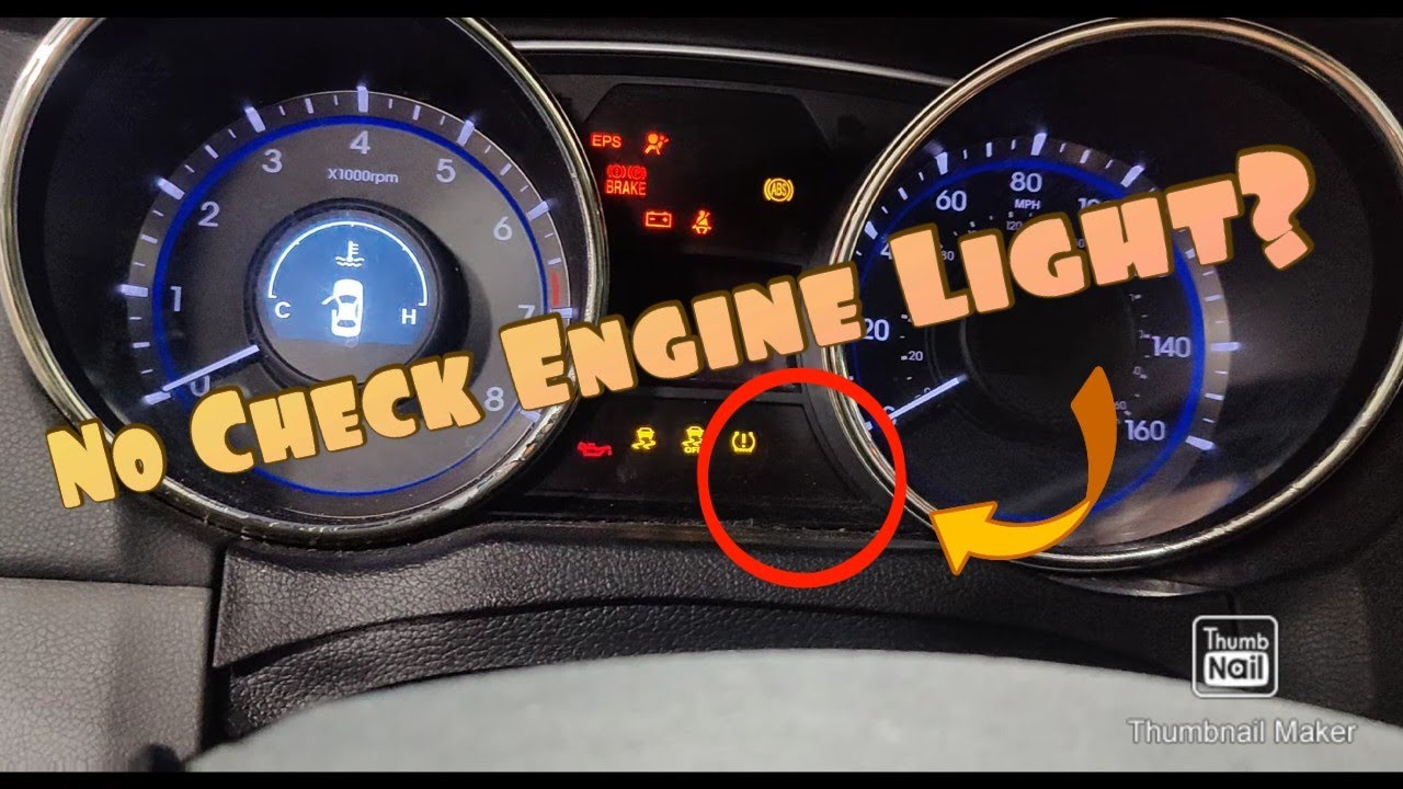 2011 Hyundai Sonata 2.4 No Check Engine Light P0650: Malfunction Indicator Lamp MIL Control Circuit