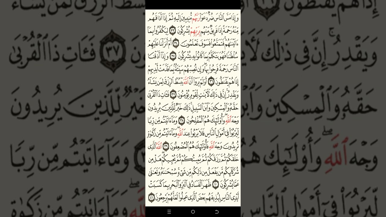 سورة الروم من 33الى41 الحلقه 4 ترجمة القرآن الكريم باللغة البرماوية 