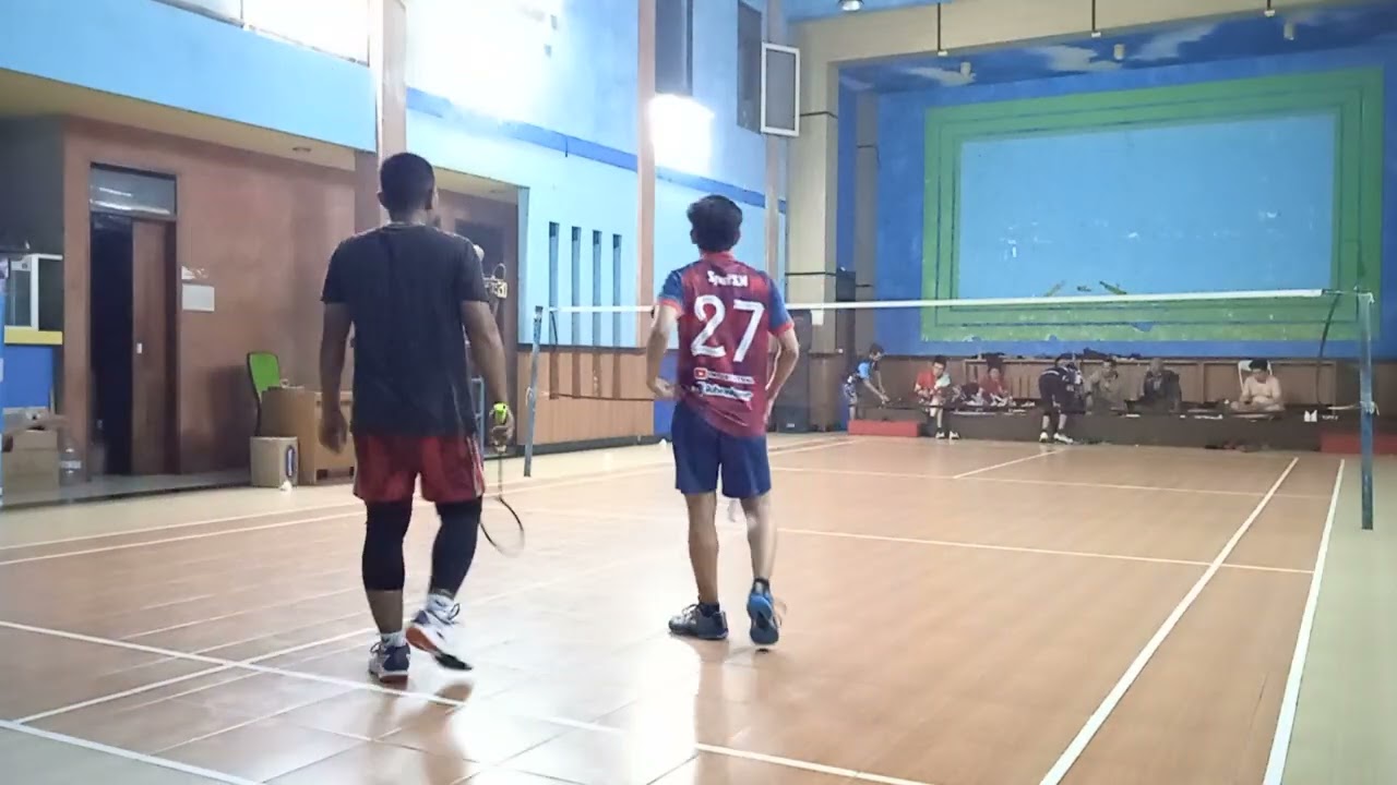 (ERRIE/SYANI VS SYAHRUL/ROKET) LATIHAN BERSAMA BADMINTON KOK KEDOT GOR DESA MEKARRAHAYU