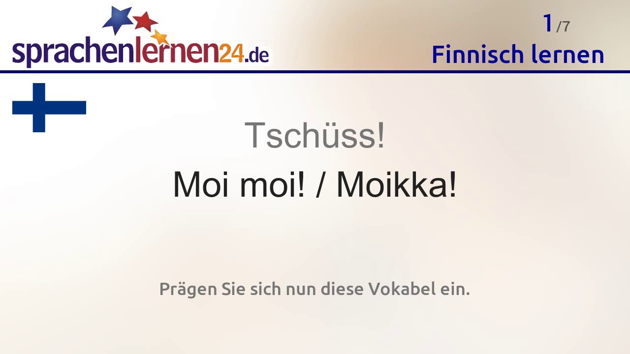 Finnisch lernen (kostenloses Sprachkurs-Video)