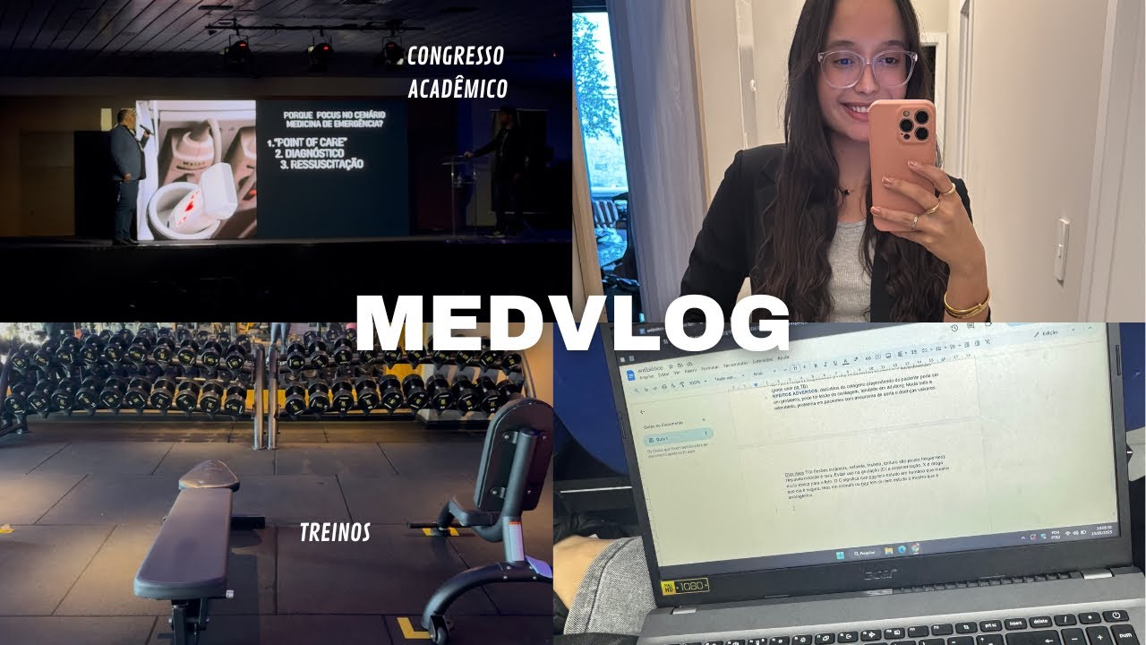MEDVLOG #31 | Treinos, estudos, cinema 🎥, congresso acadêmico 🤓 