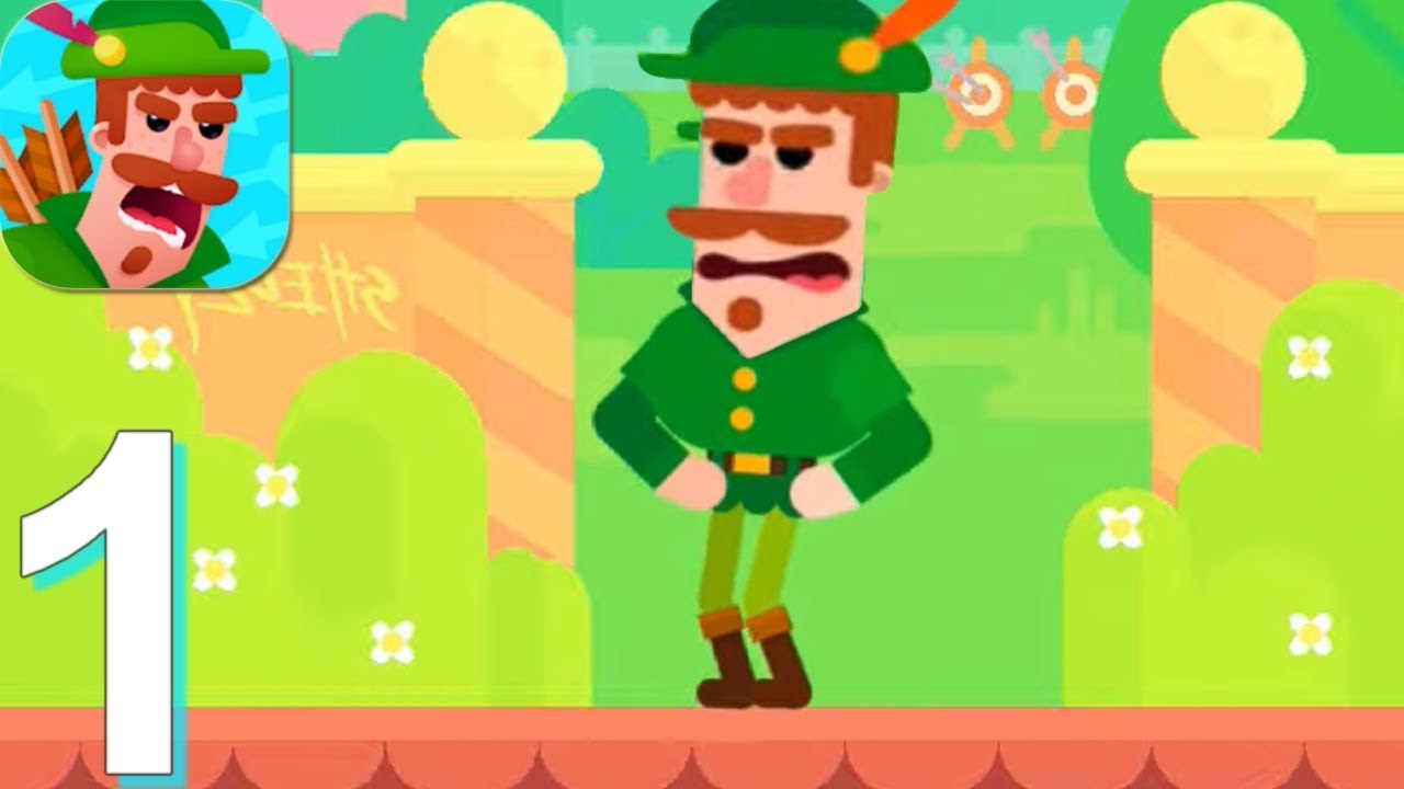 Bowmasters - Gameplay Walkthrough Part 1 Robin (Android, iOS Game)