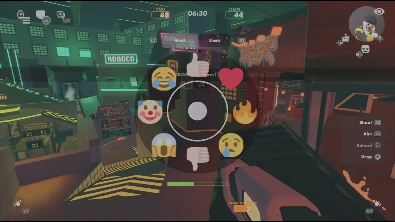 Playing laser tag