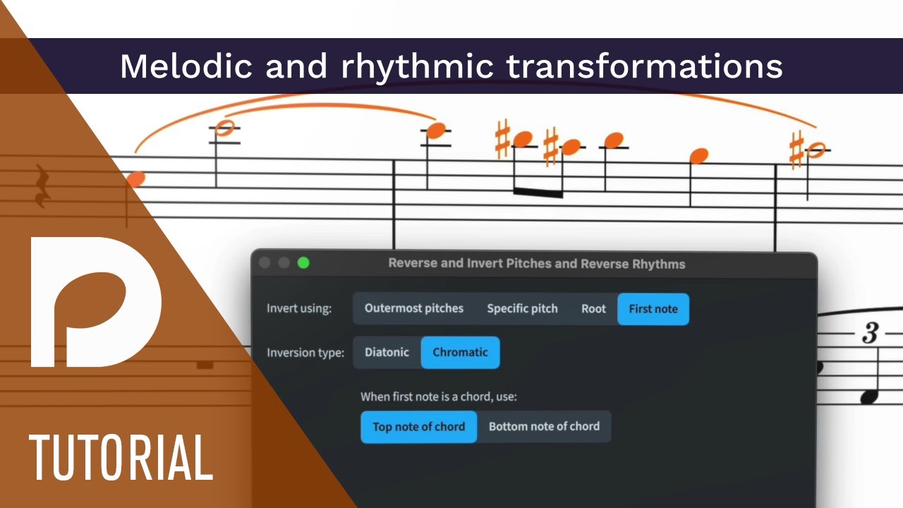 Melodic and rhythmic transformations | Introducing Dorico 4