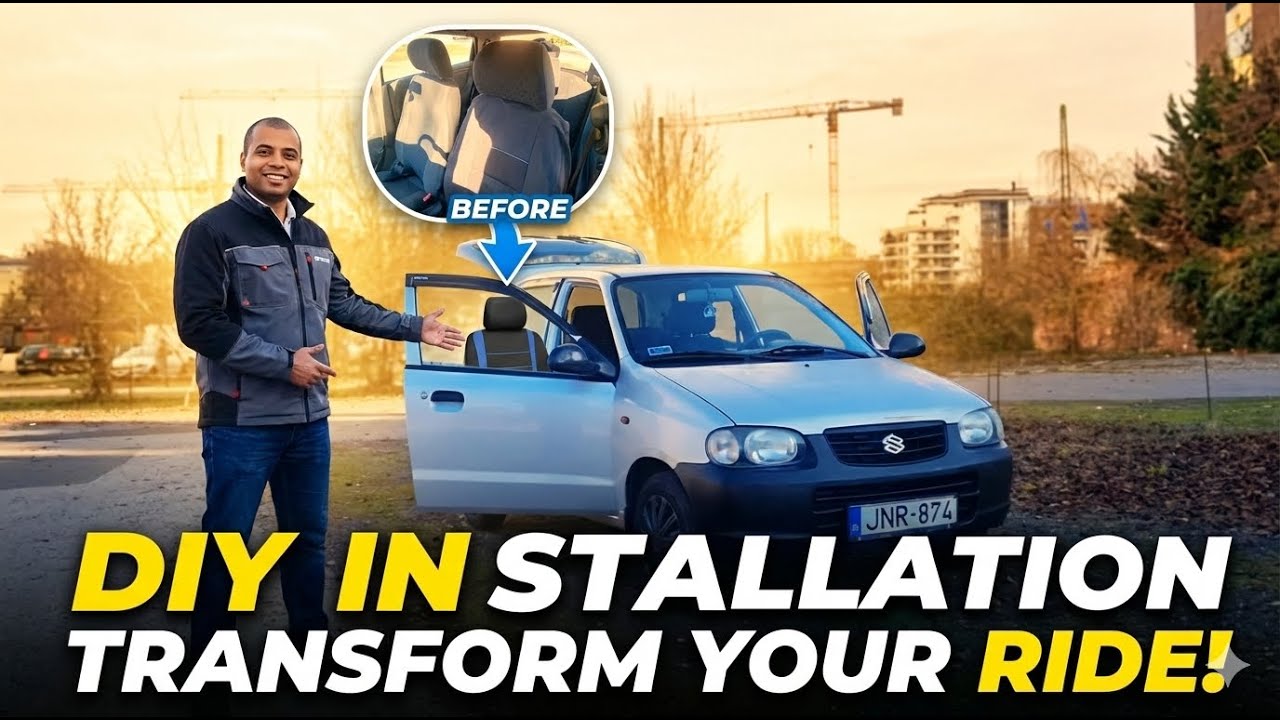 INTERIOR TRANSFORMATION! DIY Suzuki Alto Seat Cover Install 🚗✨.