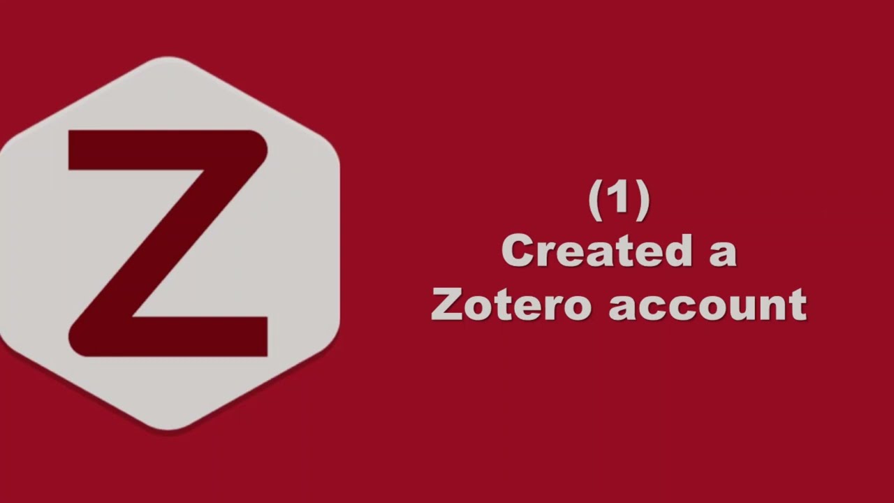 الجزء (1): التعرف على منتجات Zotero وإنشاء حساب على Zotero Web