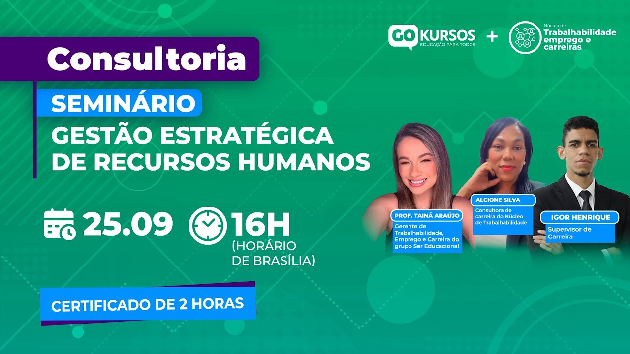 Semin&aacute;rio: Gest&atilde;o estrat&eacute;gica de recursos humanos