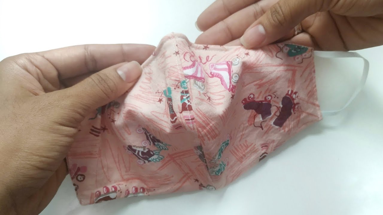 Molde Máscara de proteção dupla face com arame, face mask diy