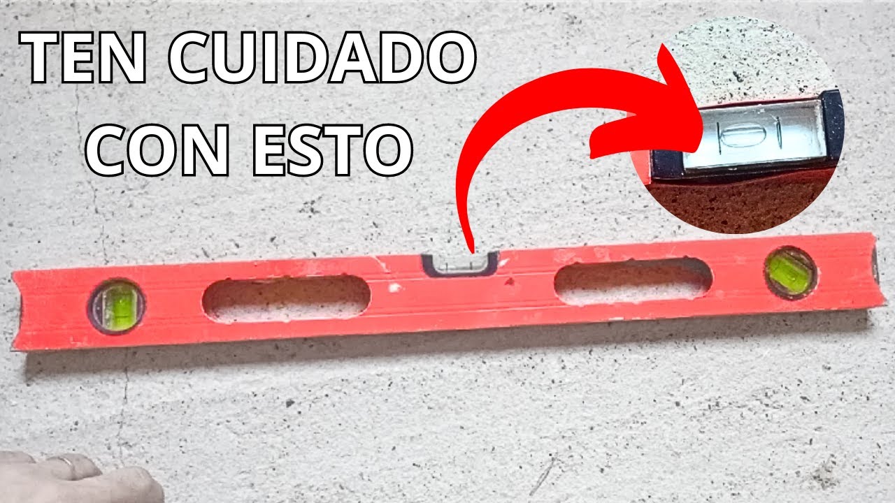 COMO UTILIZAR EL NIVEL DE BURBUJA
