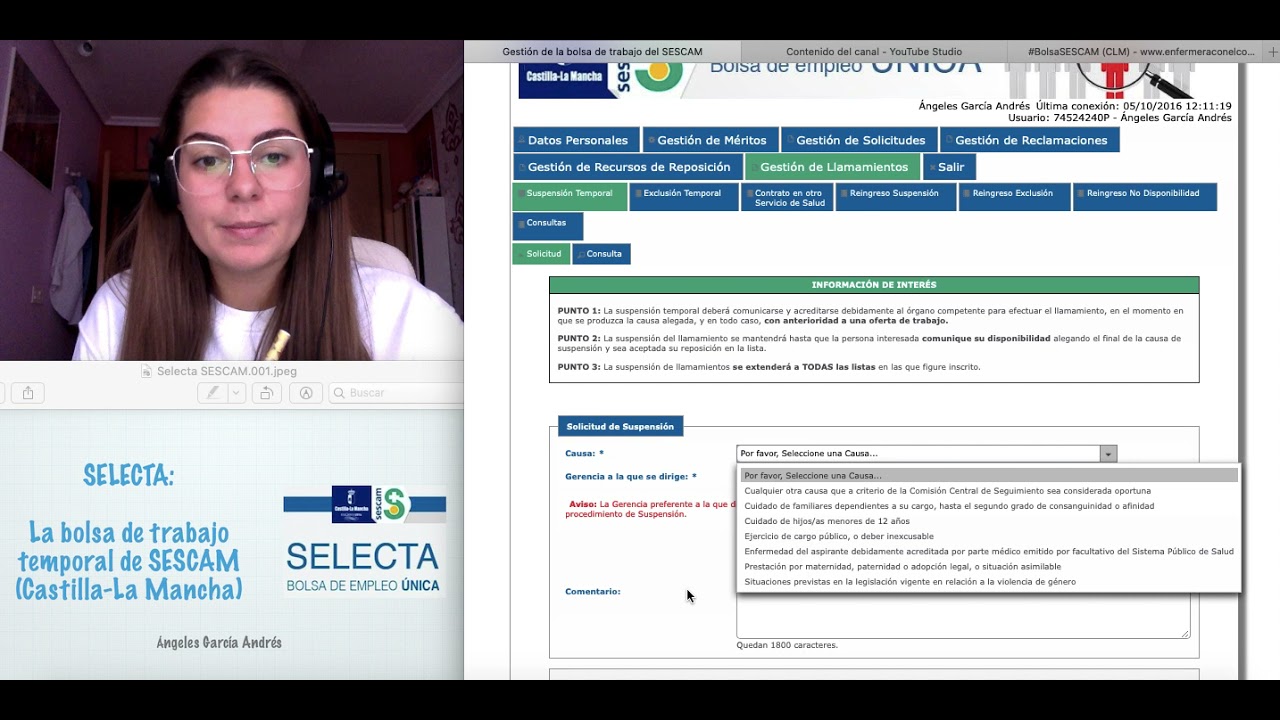 SELECTA Valoración méritos, sanciones, contratos y ponerse no disponible