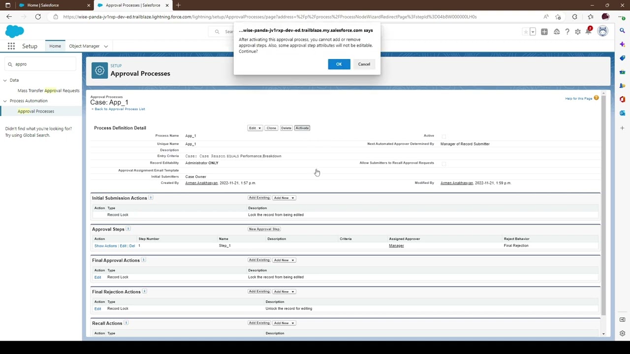 How To: Salesforce Approval Process Multiple approvers