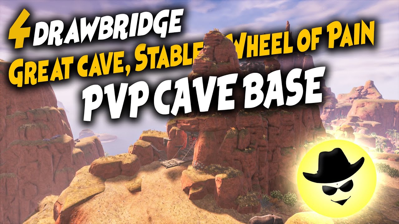 Great cave, Stables, Wheel of Pain - PVP BASE | Conan Exiles Isle of Siptah