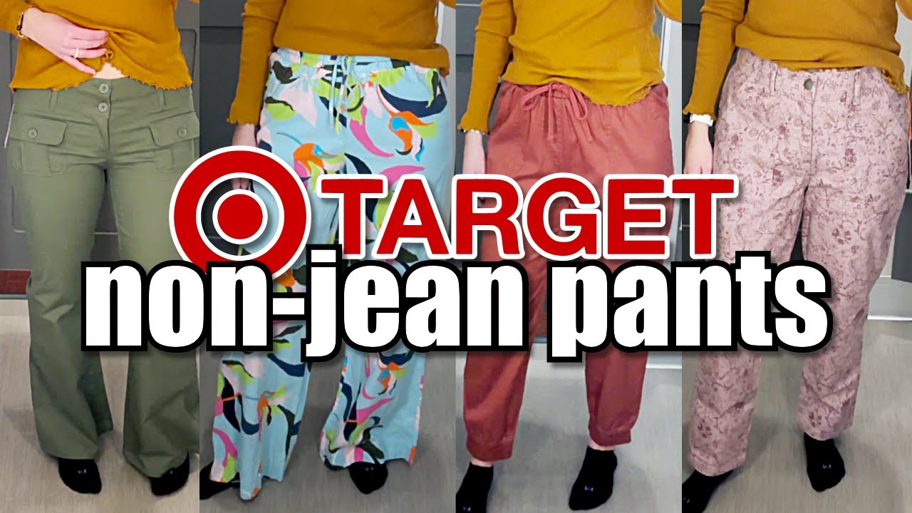 Non-jean pants at Target | shop with me | dressing room try on