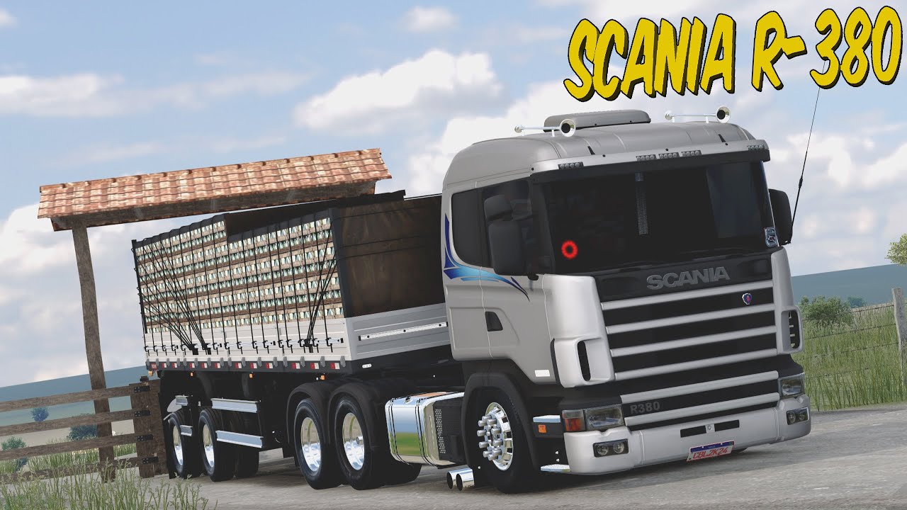 SCANIA 114 R-380 NO PUXE DO REPOLHO - ETS 2 1.55 MODS BR