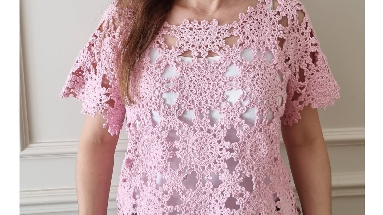 TIĞ İŞİ YAZLIK BLUZ (YAPIMI CROCHET BLOUSE TUTORIAL)
