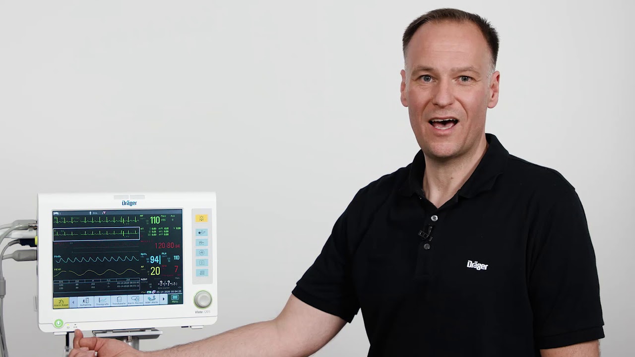 Dräger Vista 120 - Bedienelemente und Anschlüsse