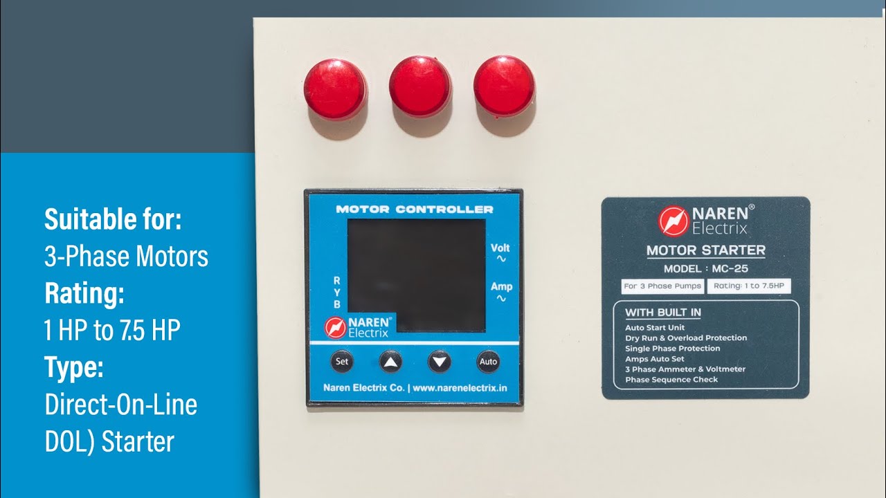 Naren Digital Motor Starter Model MC-25 (English Version)