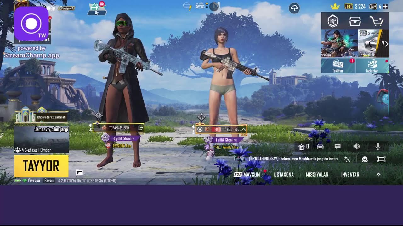 Broadcast powered by StreamChamp