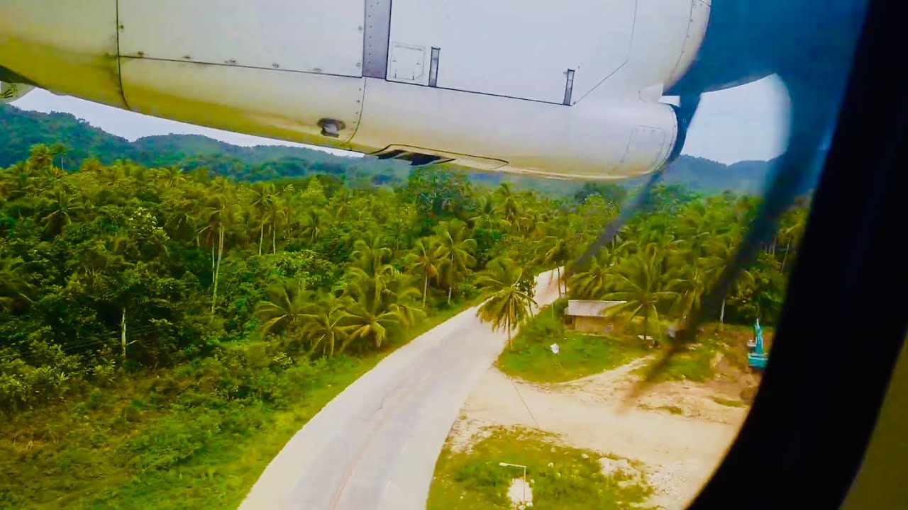 Landing in Siargao Airport Philippines | Sayak Airport | Cebgo (Cebu Pacific Air)