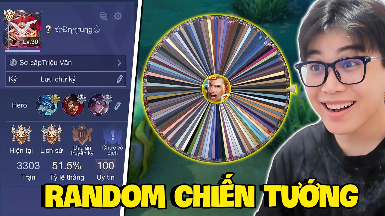 VUX THỬ TH&Aacute;CH RANDOM 122 TƯỚNG LEO CHIẾN TƯỚNG VỚI NICK HƠN 3300 TRẬN ĐẦY B&Ugrave;NG NỔ