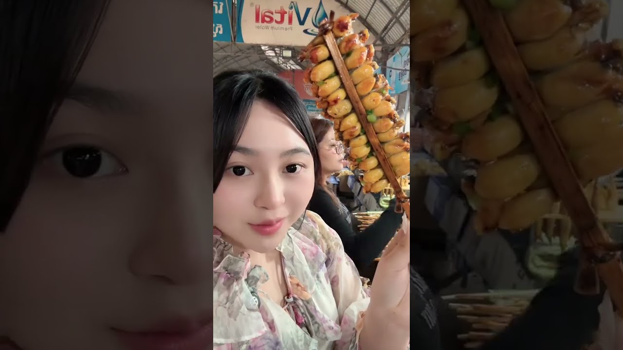 Street food ផ្សារកៀនស្វាយក្រៅ😋🍗( របស់ញុាំឆ្ងាញ់ៗមេស៎⁉️😱)