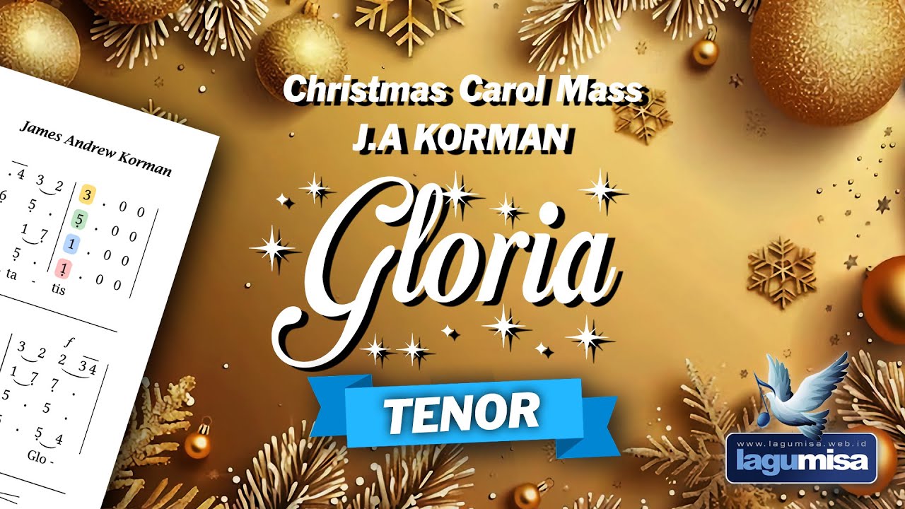 GLORIA (Natal) J.A Korman - Christmas Carol Mass - TENOR Part