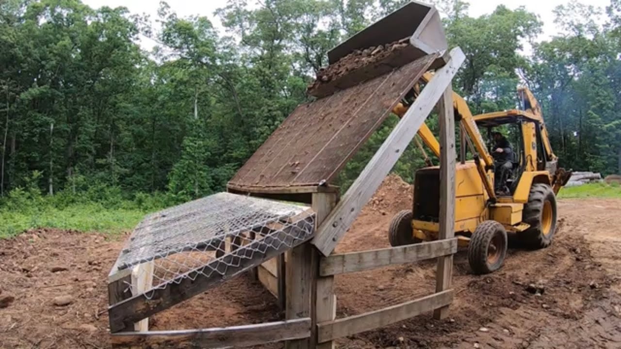 Homemade soil screener DIY