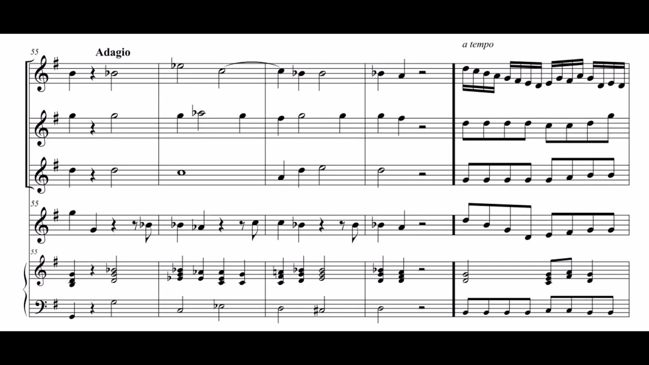 G.F. Händel - Arie aus „Xerxes“ HWV 40 „Se bramate d´amar“ (Bearbeitung für Blockflöten und B.c.)