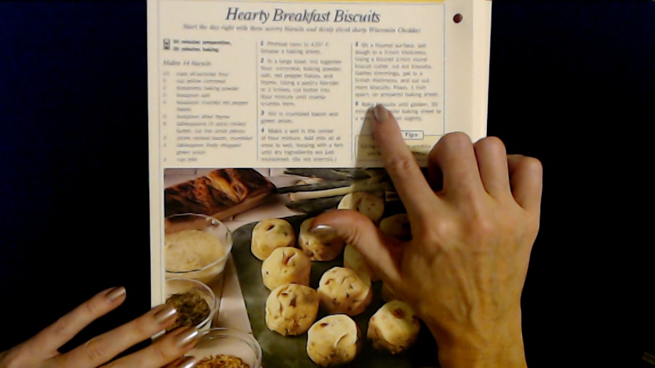 ASMR | Slow Reading of Biscuit/Roll Recipes (Soft Spoken)