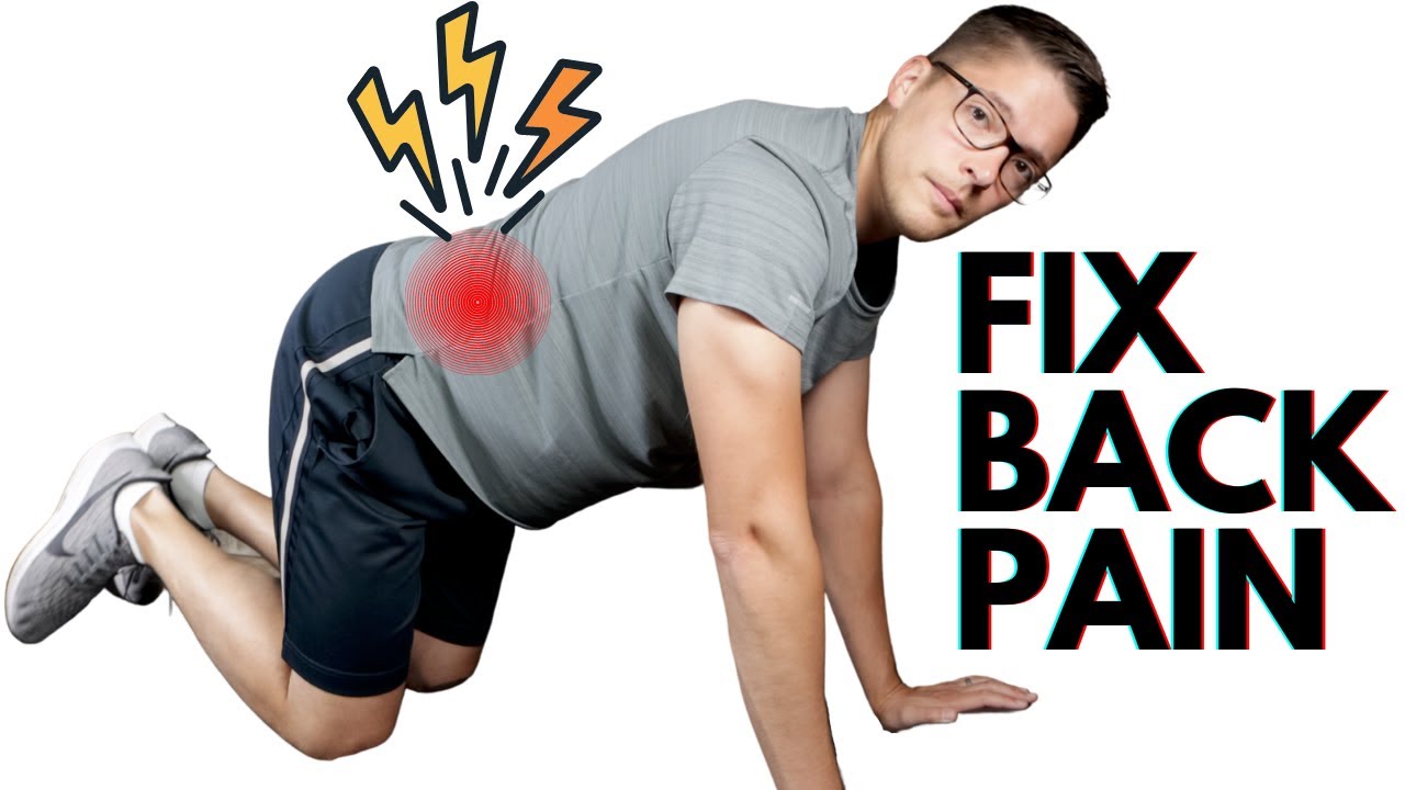 3 EASY Back Pain Relief Exercises (No equipment!)