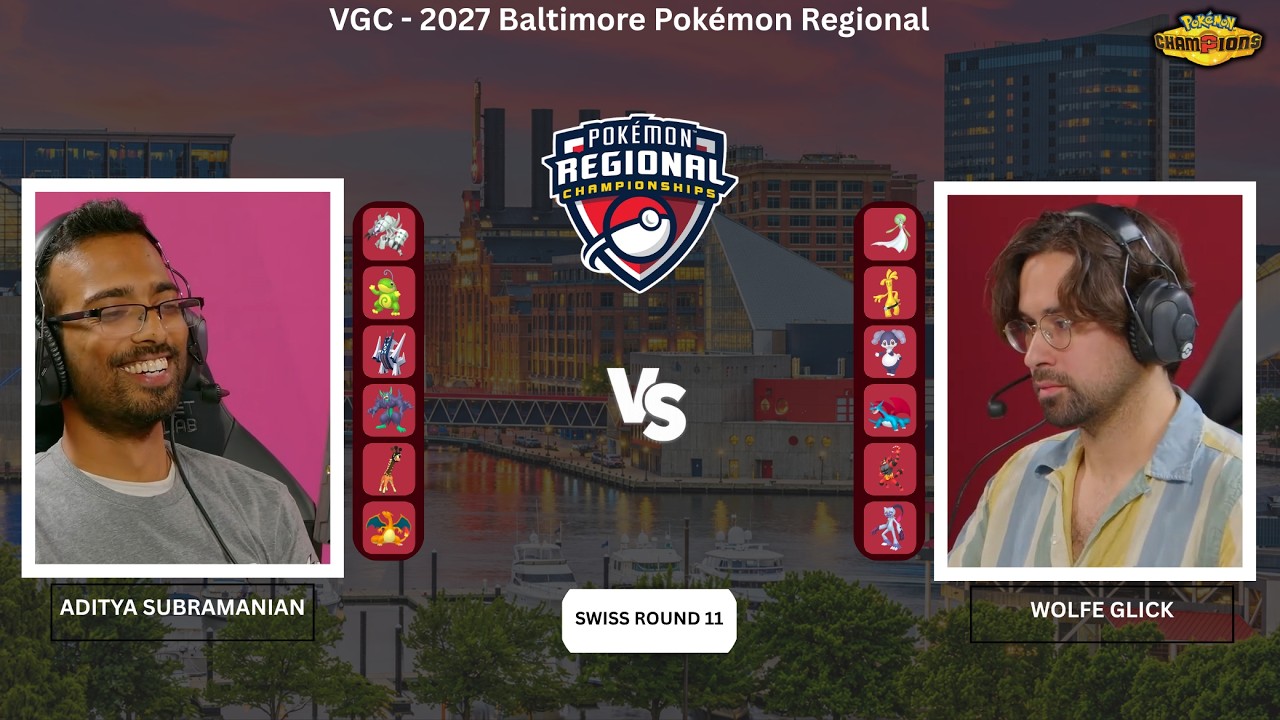Wolfe Glick vs. Aditya Subramanian | A Battle Full of Big Plays! | 2027 Baltimore Pok&eacute;mon Regional