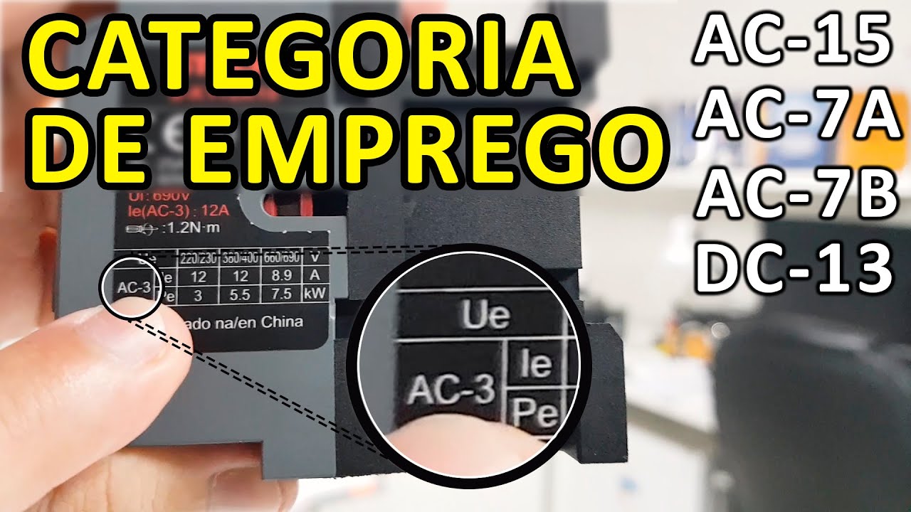 Aprenda a definir CATEGORIA DE EMPREGO DE CONTATORES