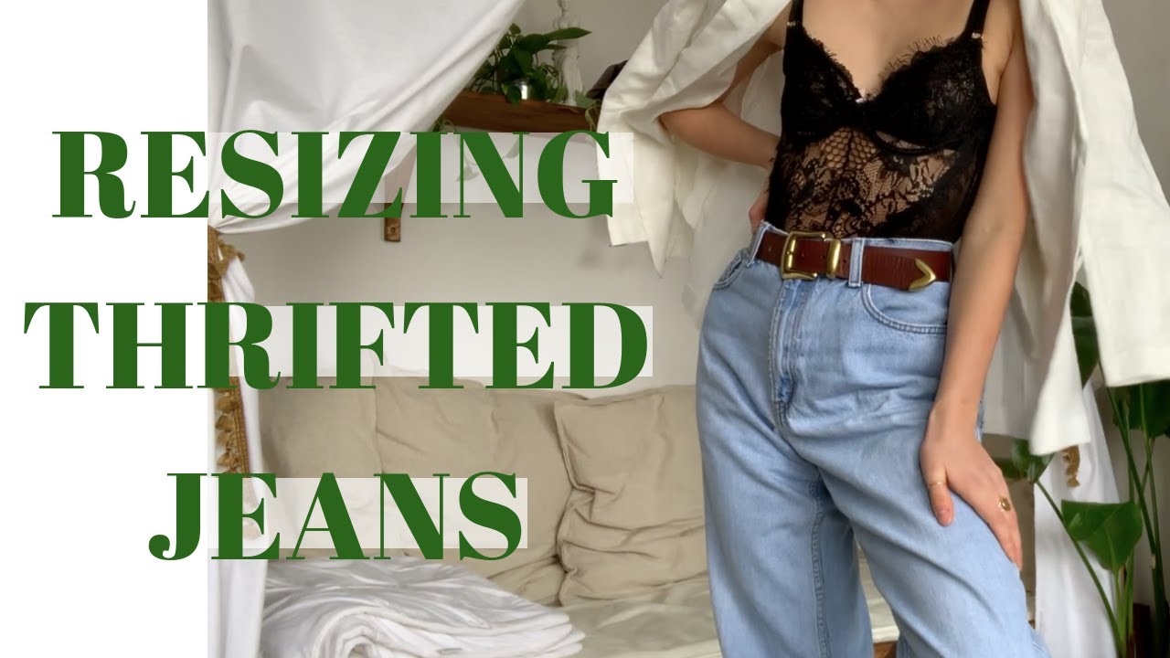 tailoring extra large man jeans to fit my waist