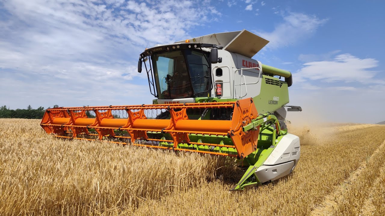 Ječmeny 2025🌾Žně, Žatva, żniwa,Harvest 2025, Claas Lexion 6700year 2023, 6600, 660 Starojicko AS