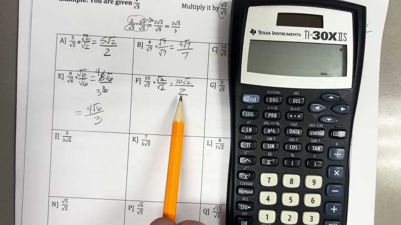 Algebra 2 Unit 7 Day 3