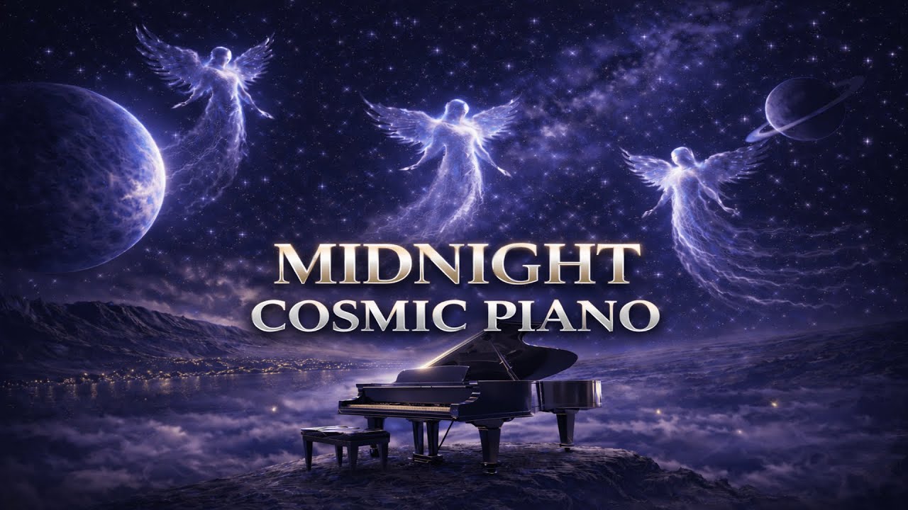 Midnight Cosmic Piano | Deep Focus & Calm Under The Stars | 1 hours