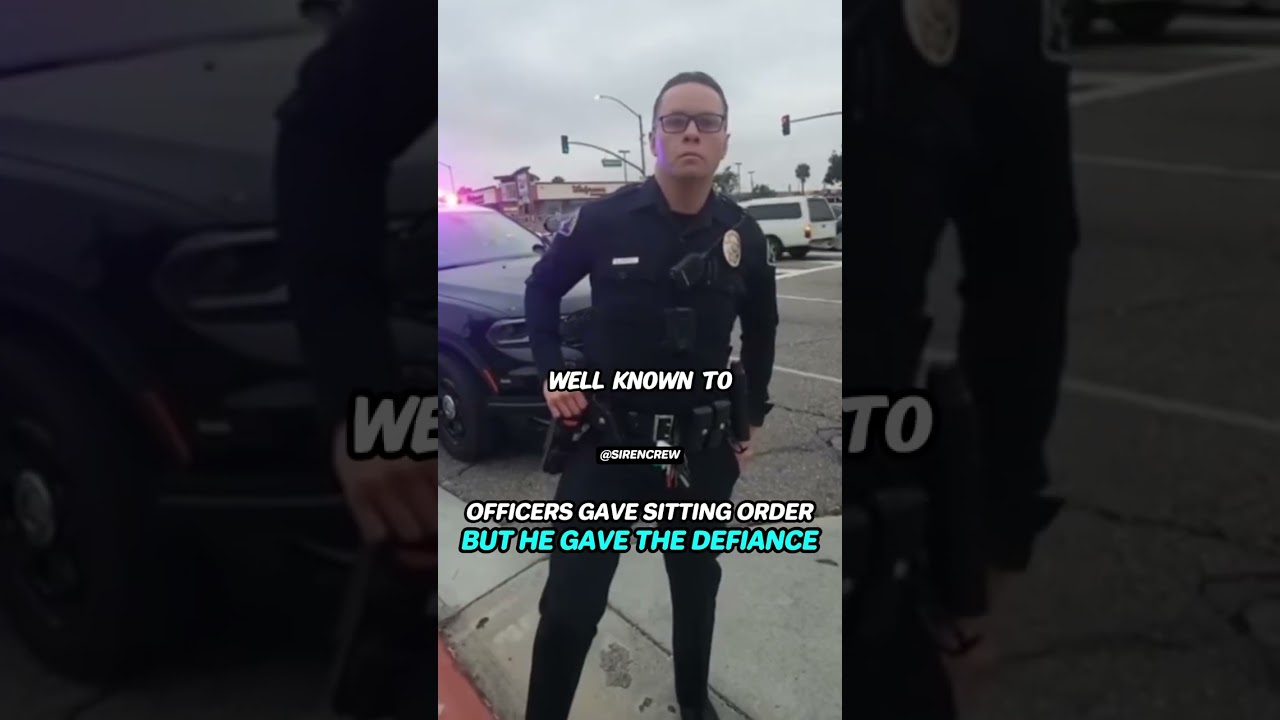 Officers Gave Sitting Order But He Gave the Defiance